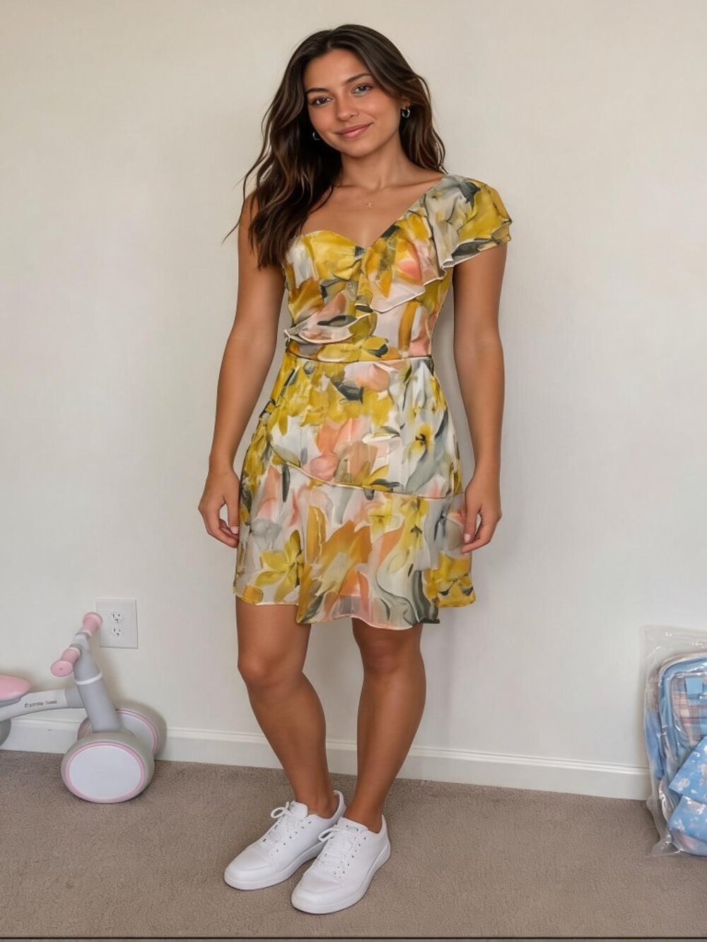 SHEIN yellow dress Nicely used